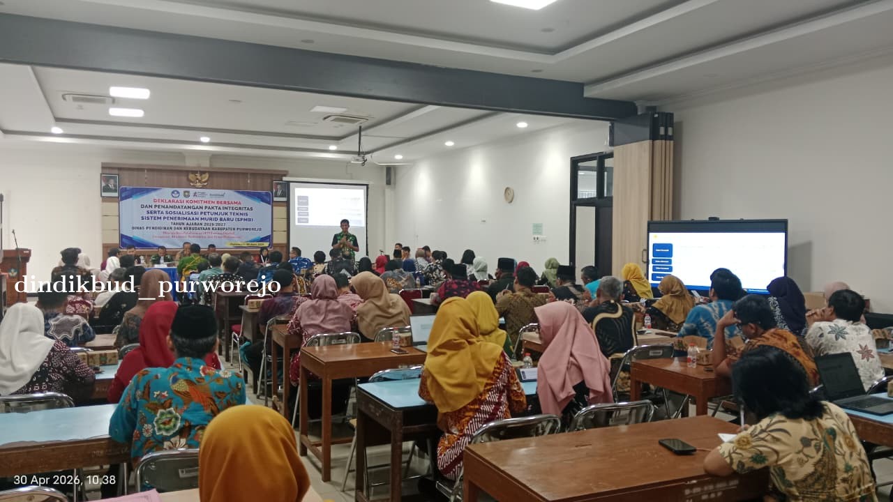 Dindikbud Purworejo Gelar Deklarasi Komitmen Bersama dan Penandatanganan Pakta Integritas SPMB 2026