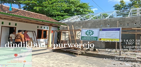 Monitoring Revitalisasi PAUD dan Rehabilitasi Gedung PAUD Madin: Progres Pekerjaan Terus Berlanjut