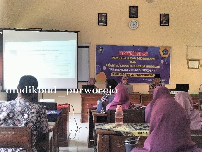 SMP N 22 Purworejo gelar desiminasi untuk mempersiapkan pembelajaran mendalam