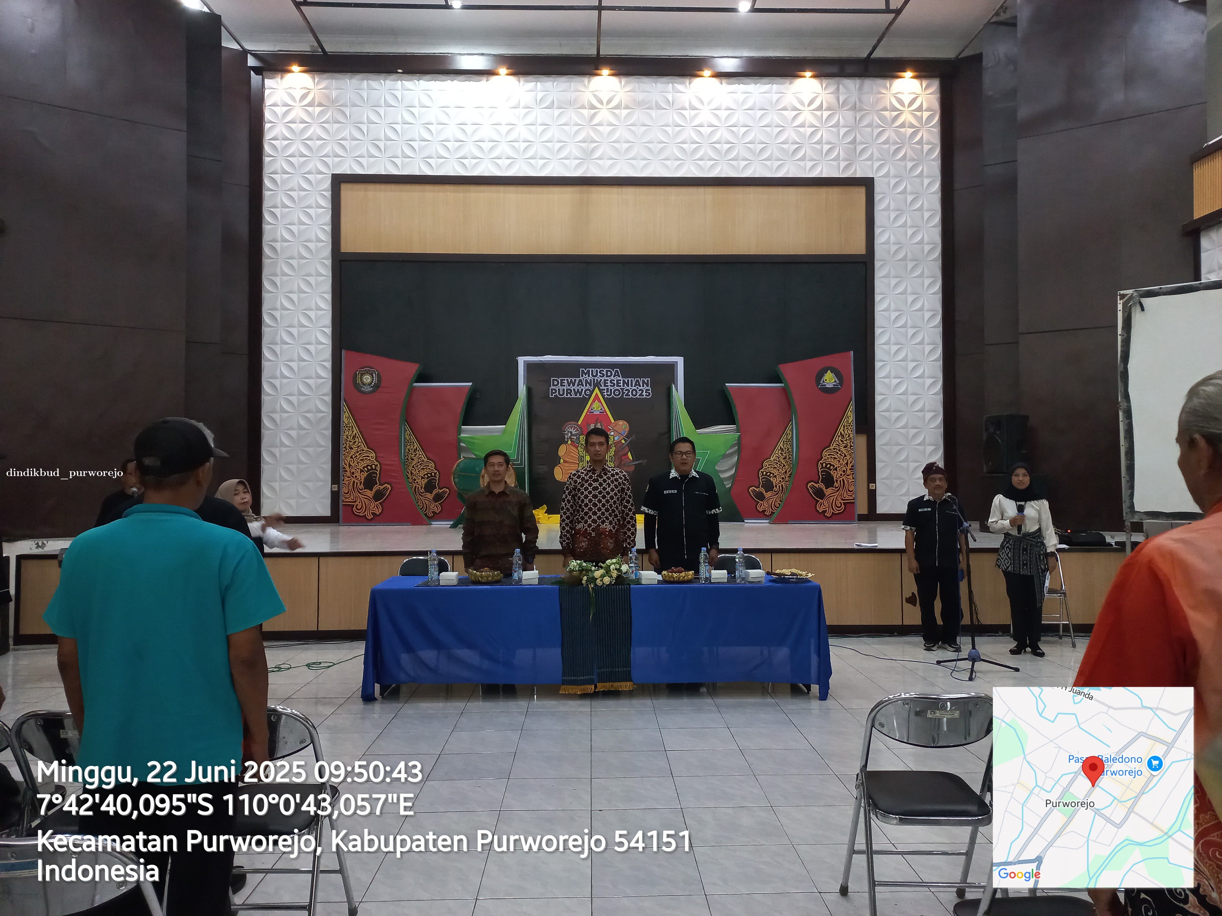 Musda Dewan Kesenian Purworejo tahun 2025 dibuka oleh Plt. Kepala Dinas Pendidikan dan Kebudayaan Kabupaten Purworejo